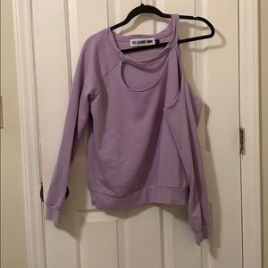 Distressed sweatshirt